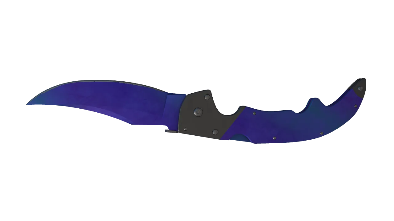 Falchion Knife | Doppler (Sapphire) seed #640, back