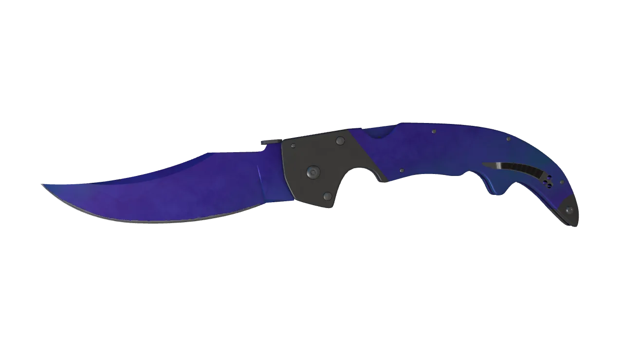 Falchion Knife | Doppler (Sapphire) seed #657, front