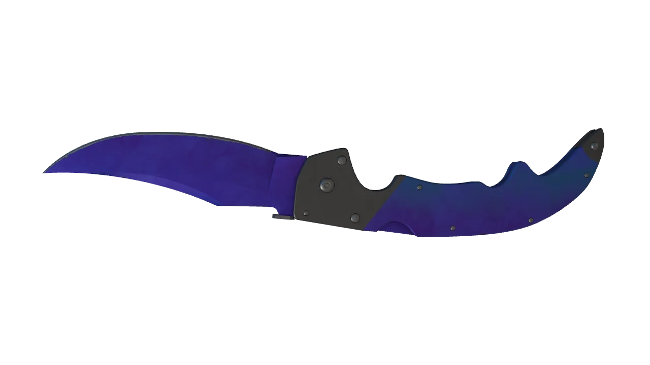 Falchion Knife | Doppler (Sapphire) seed #669, back