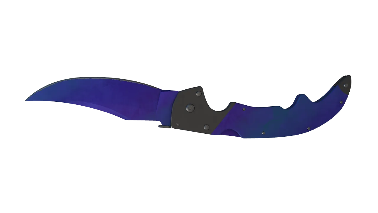 Falchion Knife | Doppler (Sapphire) seed #68, back