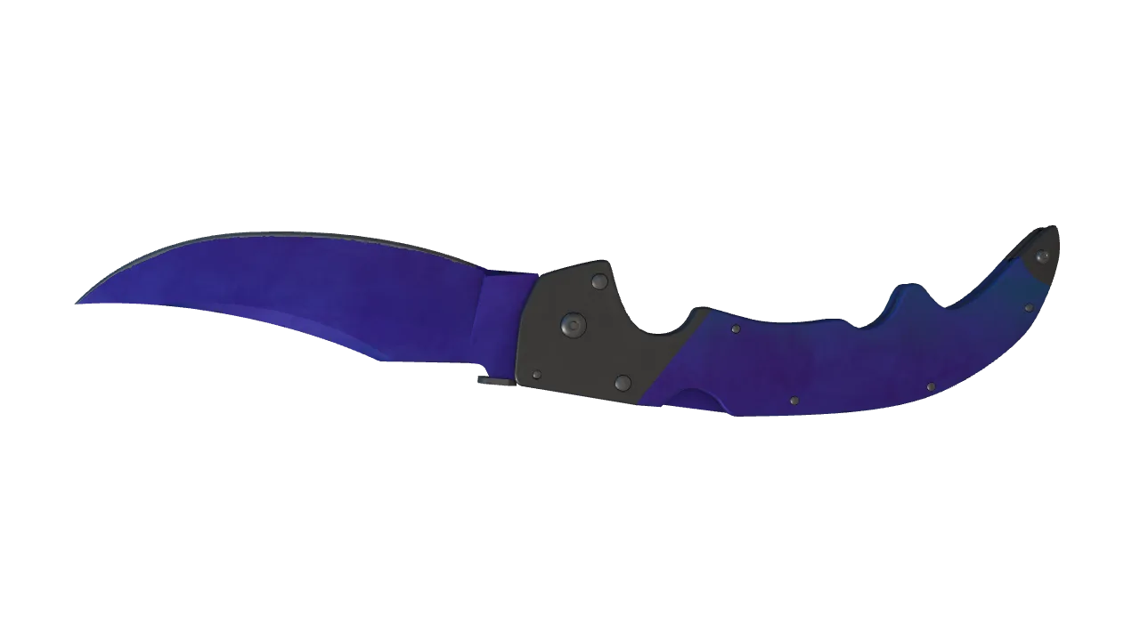 Falchion Knife | Doppler (Sapphire) seed #681, back