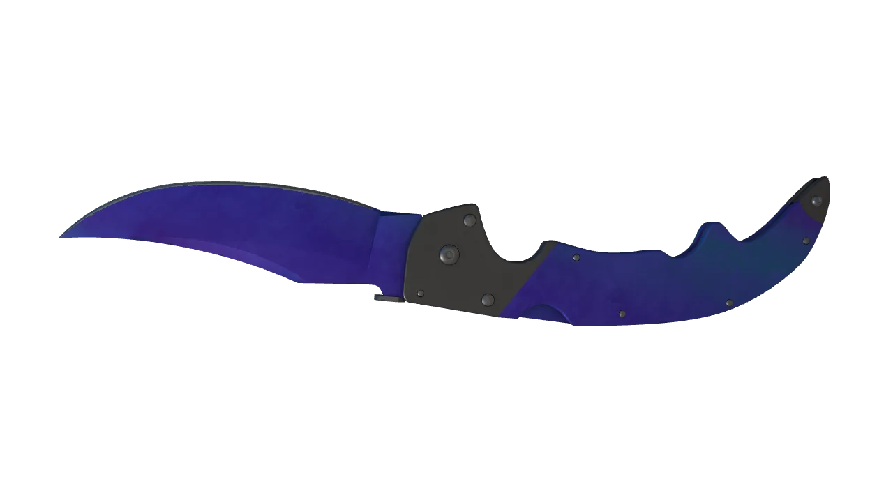 Falchion Knife | Doppler (Sapphire) seed #690, back