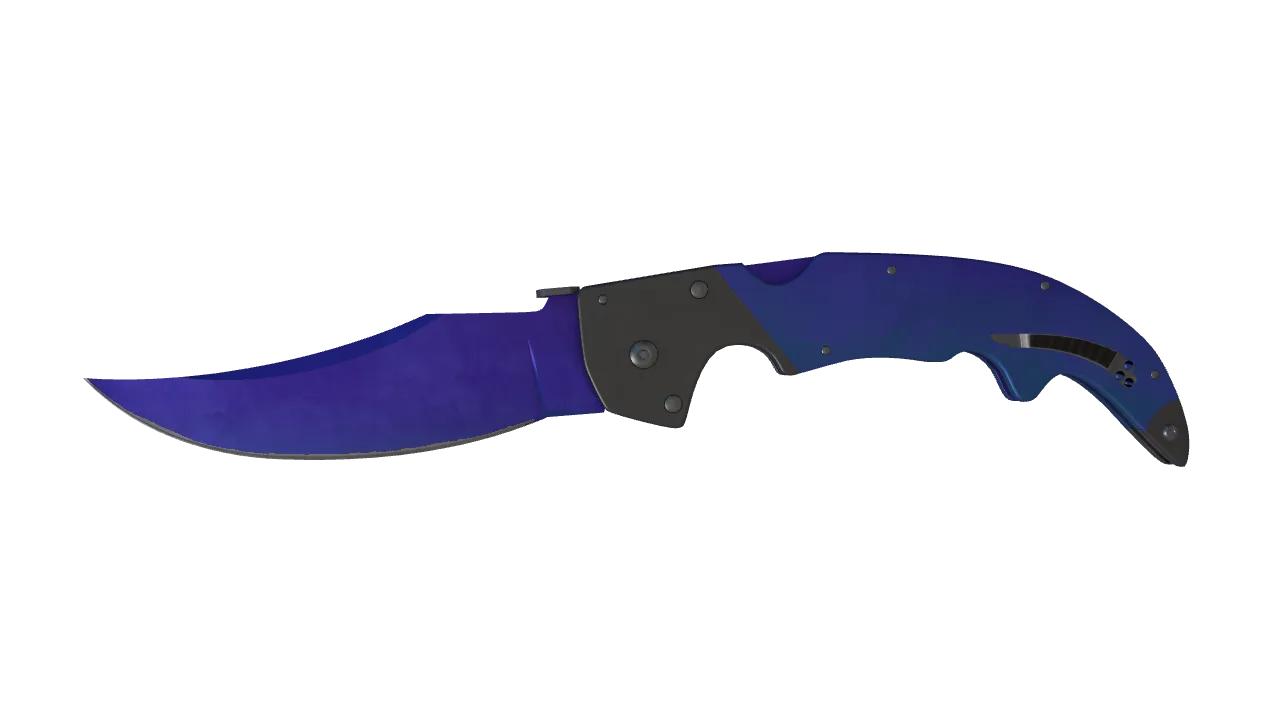 Falchion Knife | Doppler (Sapphire) seed #701, front