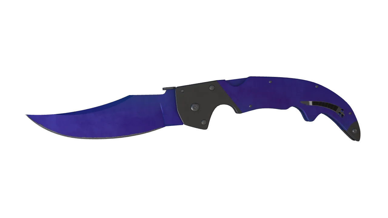 Falchion Knife | Doppler (Sapphire) seed #704, front