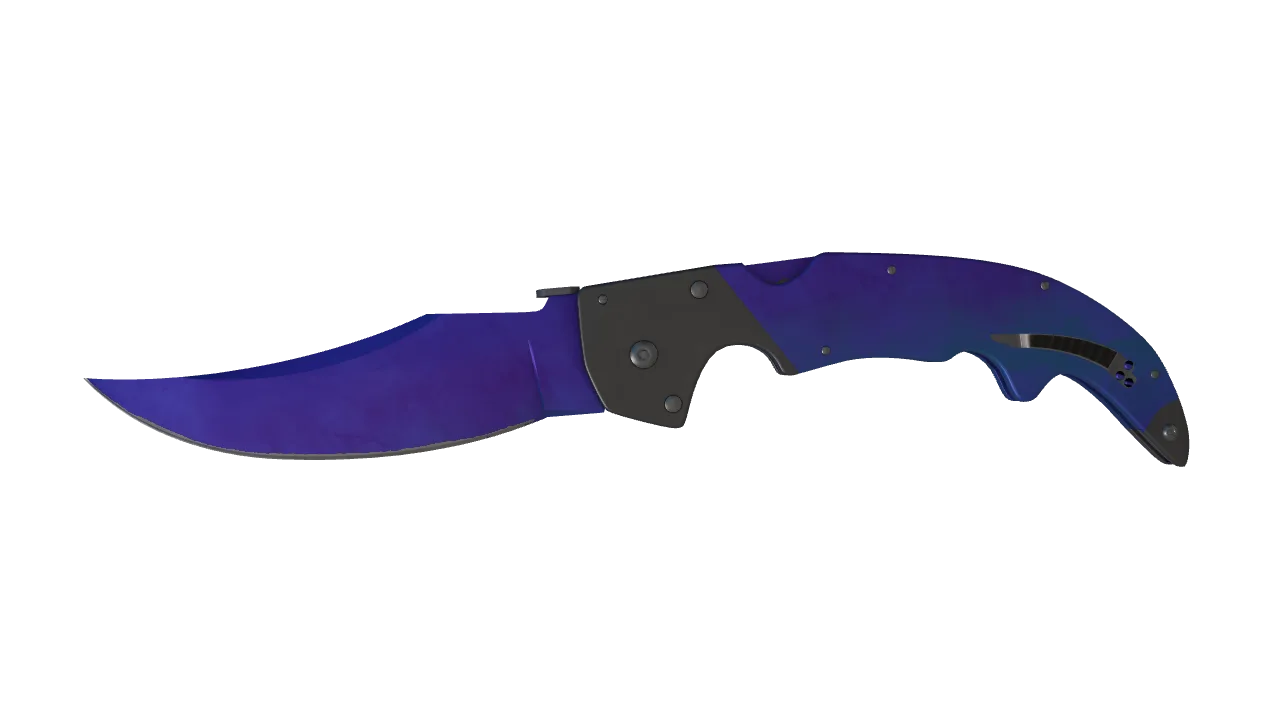 Falchion Knife | Doppler (Sapphire) seed #708, front