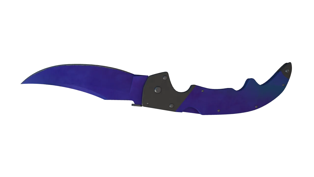 Falchion Knife | Doppler (Sapphire) seed #721, back