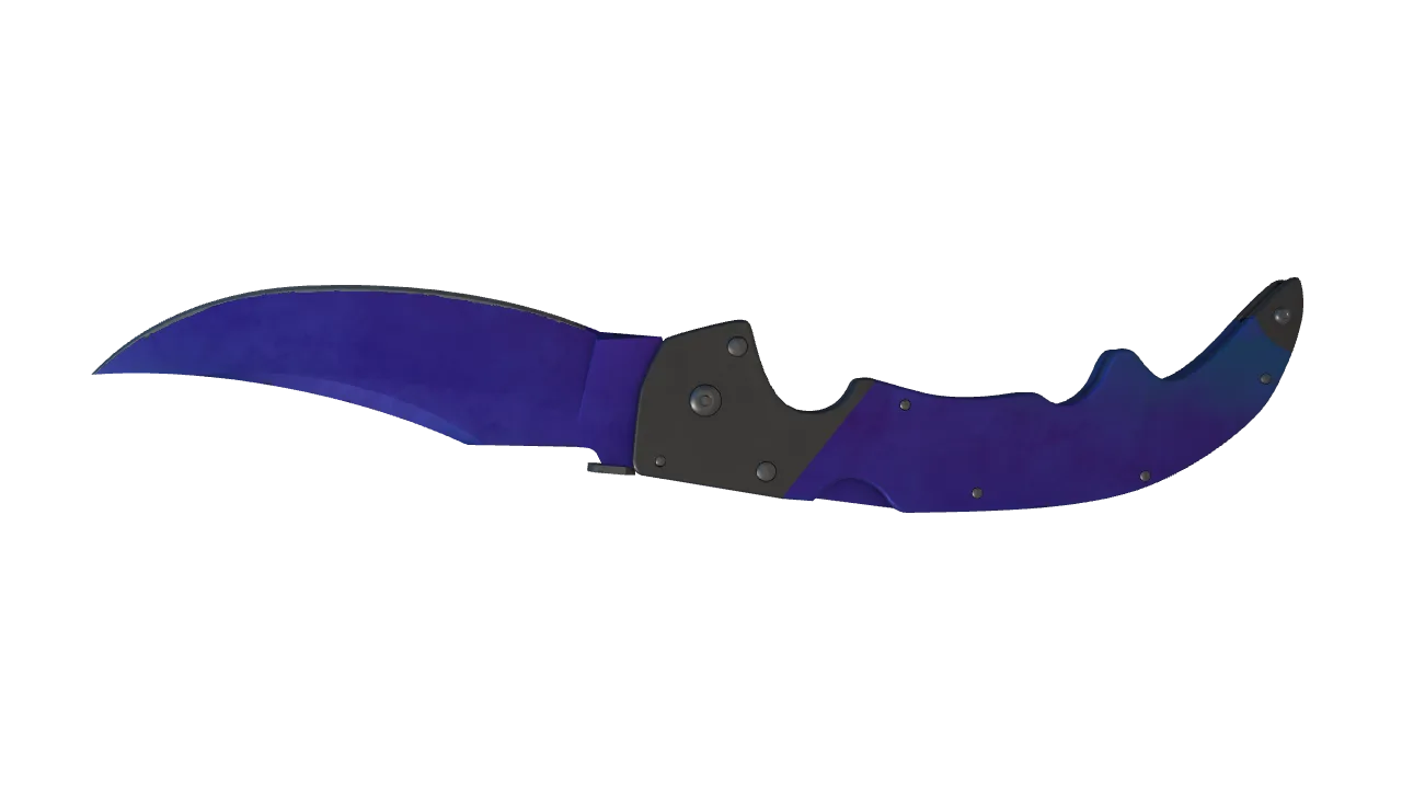 Falchion Knife | Doppler (Sapphire) seed #788, back