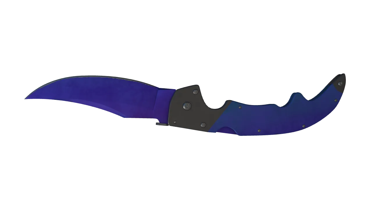 Falchion Knife | Doppler (Sapphire) seed #792, back