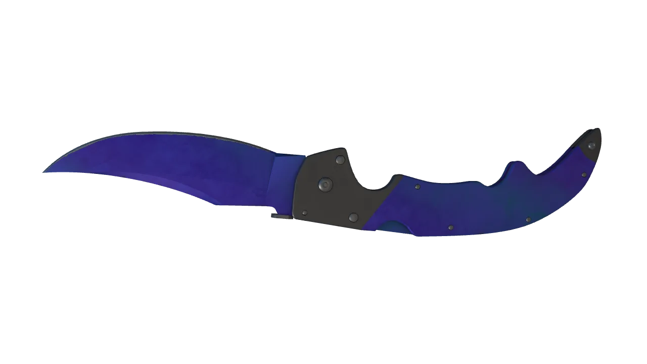 Falchion Knife | Doppler (Sapphire) seed #80, back
