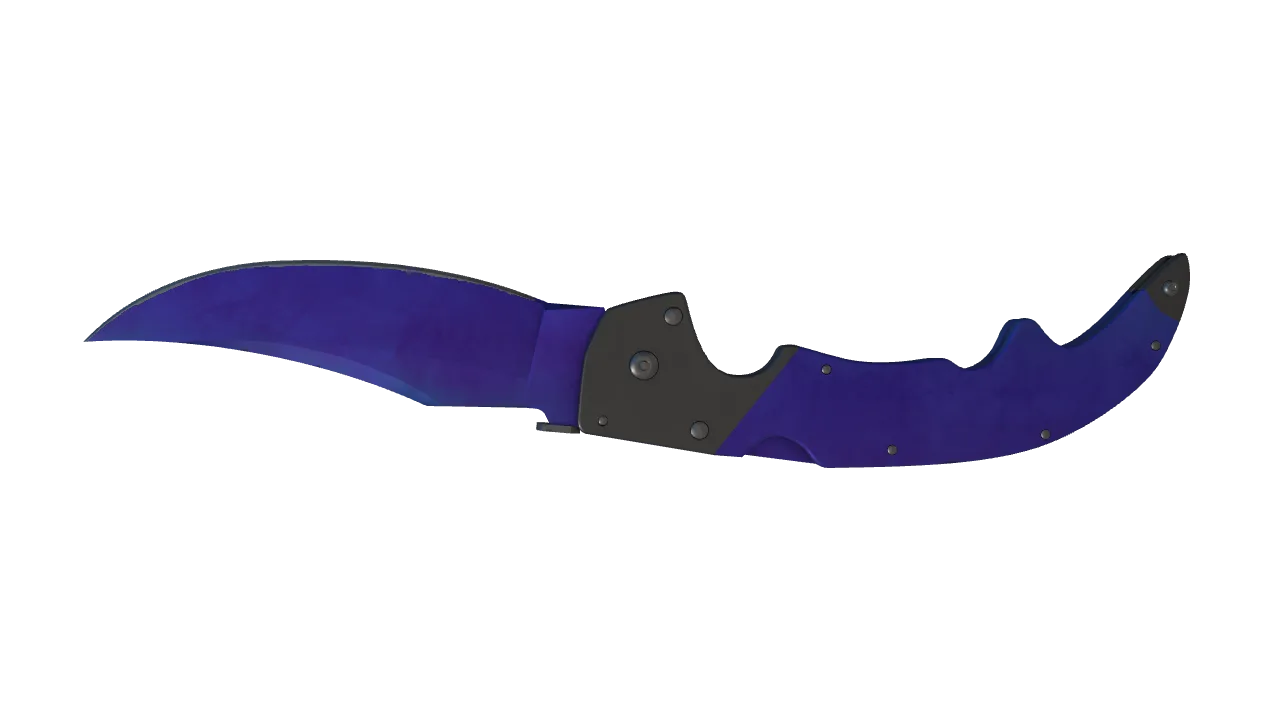 Falchion Knife | Doppler (Sapphire) seed #807, back