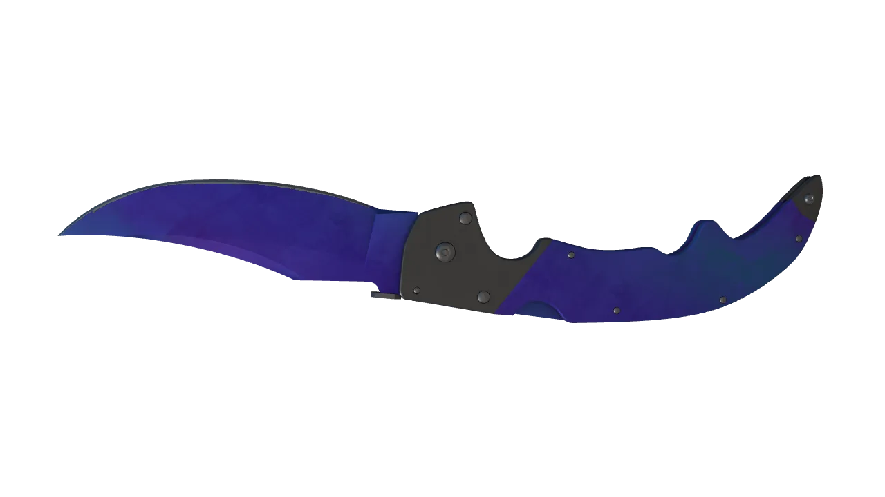 Falchion Knife | Doppler (Sapphire) seed #838, back