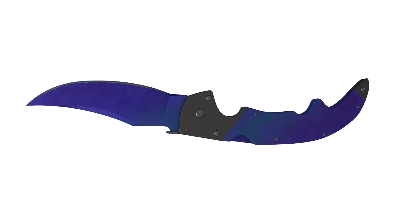 Falchion Knife | Doppler (Sapphire) seed #86, back