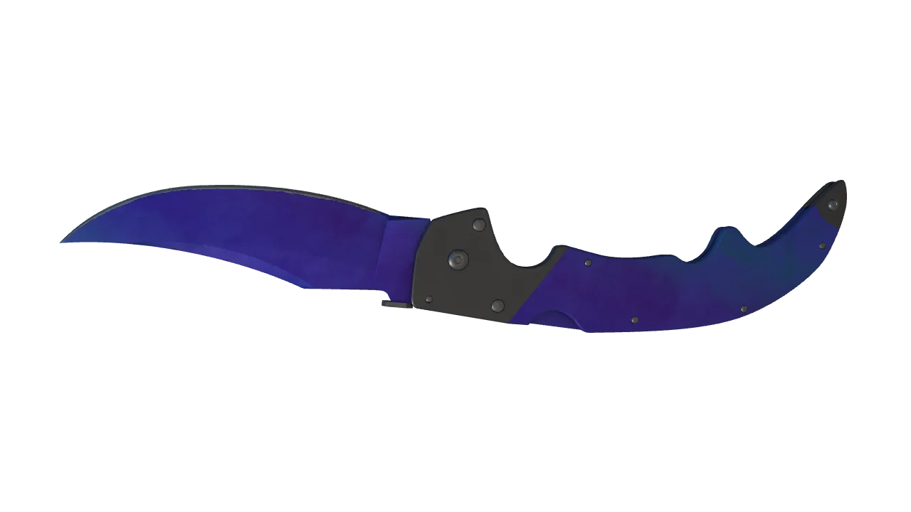 Falchion Knife | Doppler (Sapphire) seed #871, back