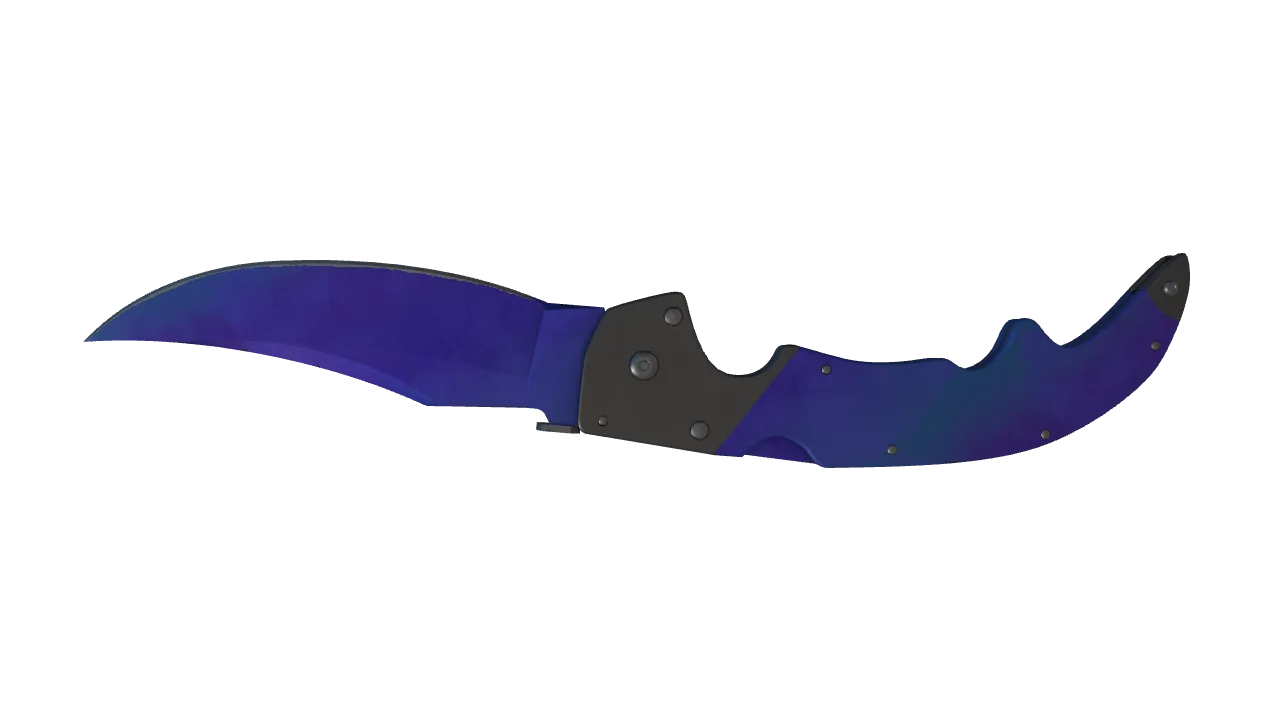 Falchion Knife | Doppler (Sapphire) seed #900, back