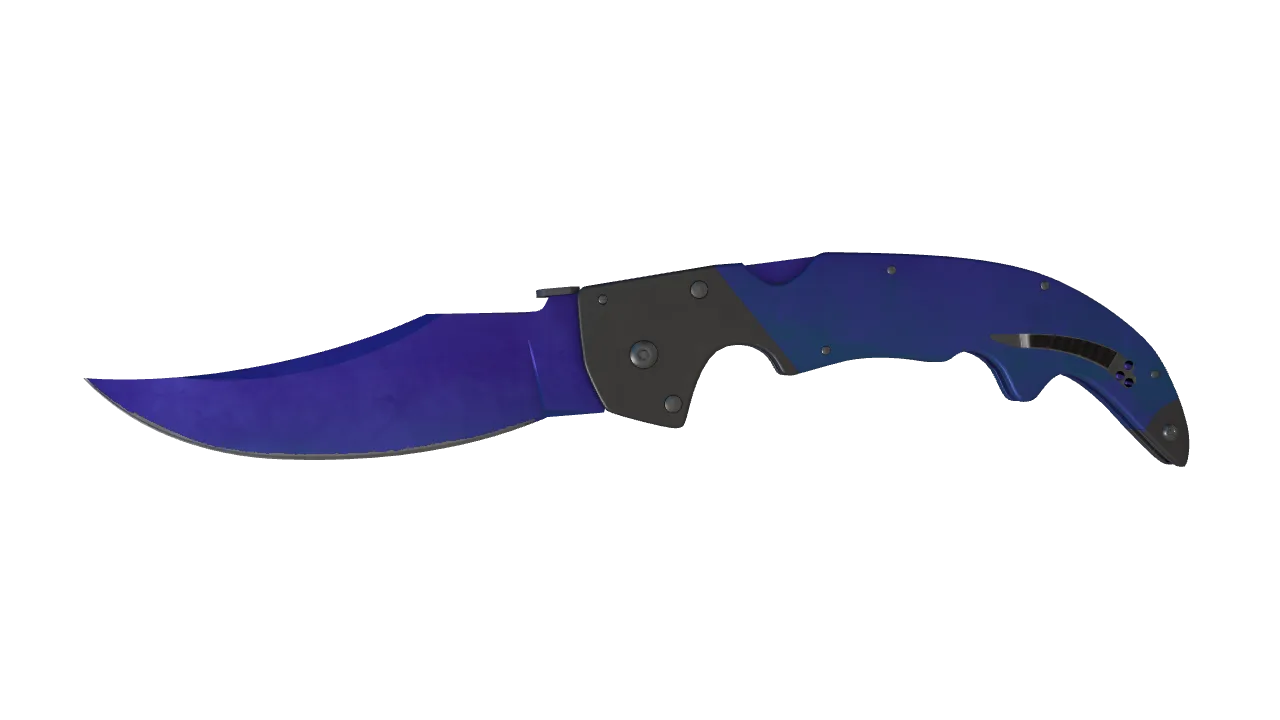 Falchion Knife | Doppler (Sapphire) seed #910, front