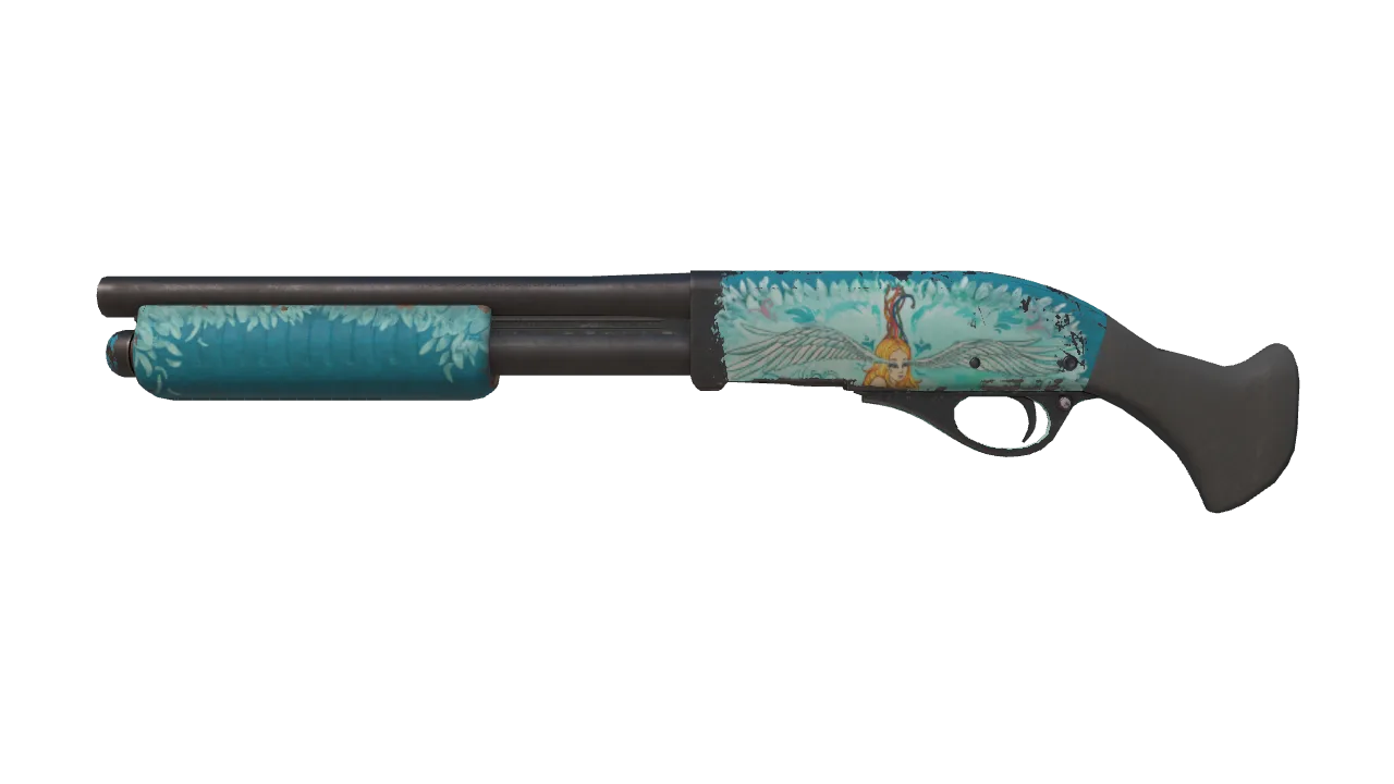 Sawed-Off | Serenity (Field-Tested) — Dust II light, front