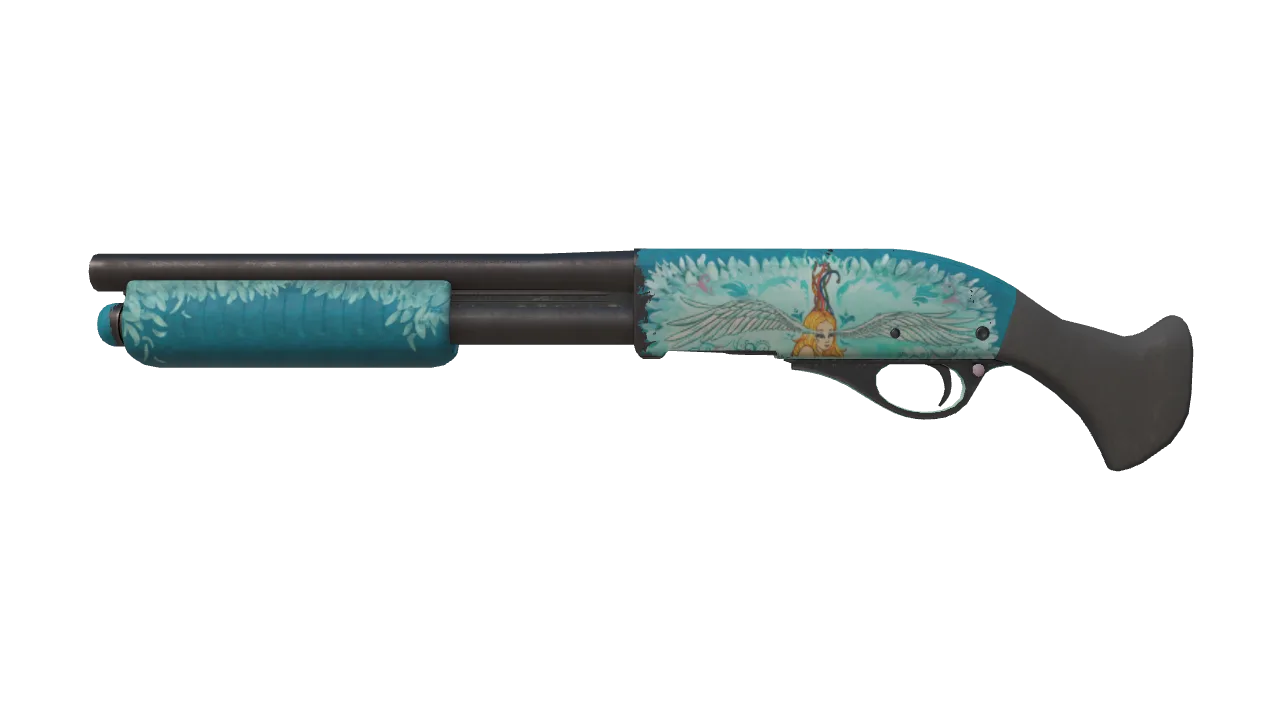 Sawed-Off | Serenity (Minimal Wear) — Dust II light, front
