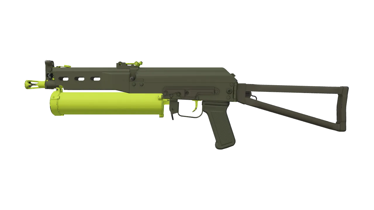 PP-Bizon | Chemical Green (Minimal Wear) — Dust II light, front