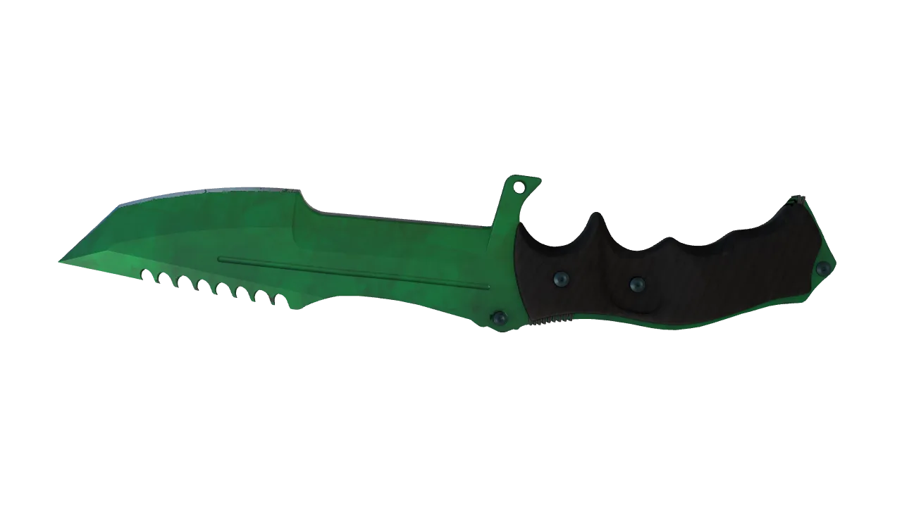 Huntsman Knife | Gamma Doppler (Emerald) seed #101, back