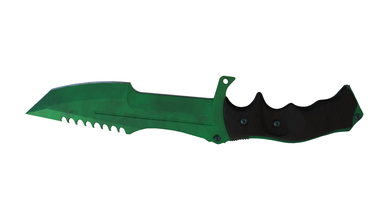 Huntsman Knife | Gamma Doppler (Emerald) seed #180, back