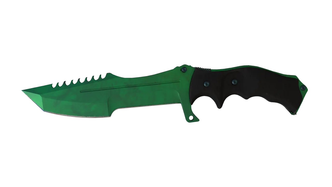 Huntsman Knife | Gamma Doppler (Emerald) seed #5, front