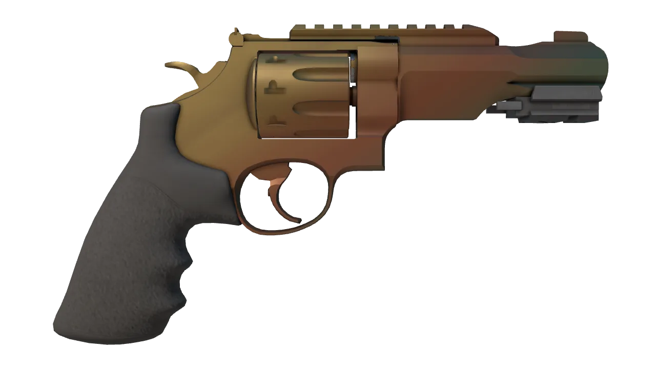 R8 Revolver | Amber Fade seed #205, back