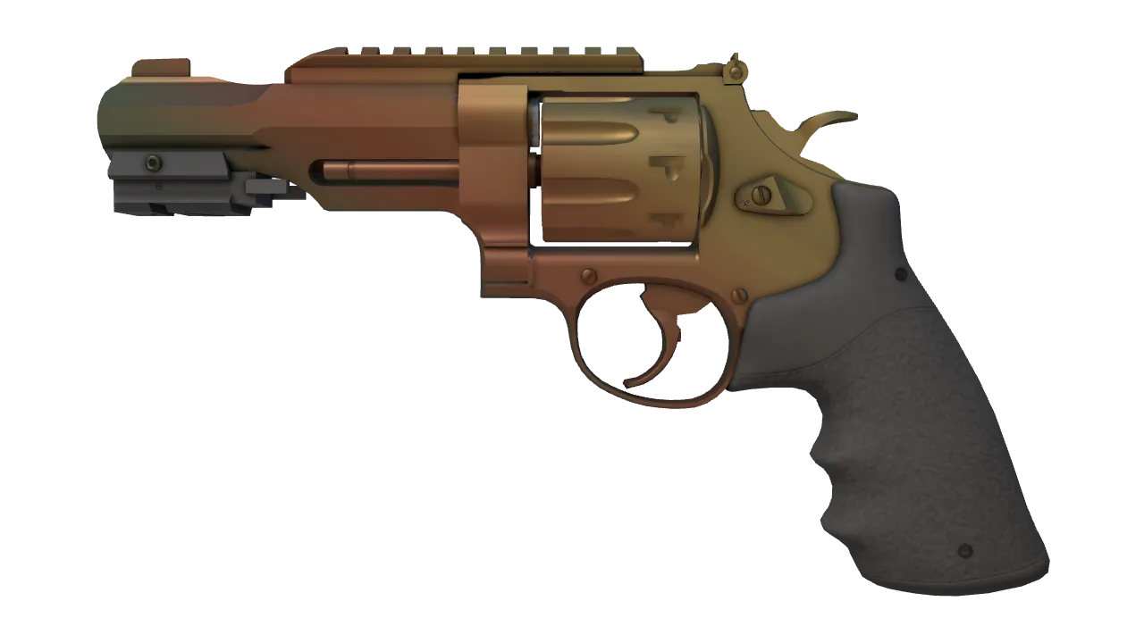 R8 Revolver | Amber Fade seed #521, front
