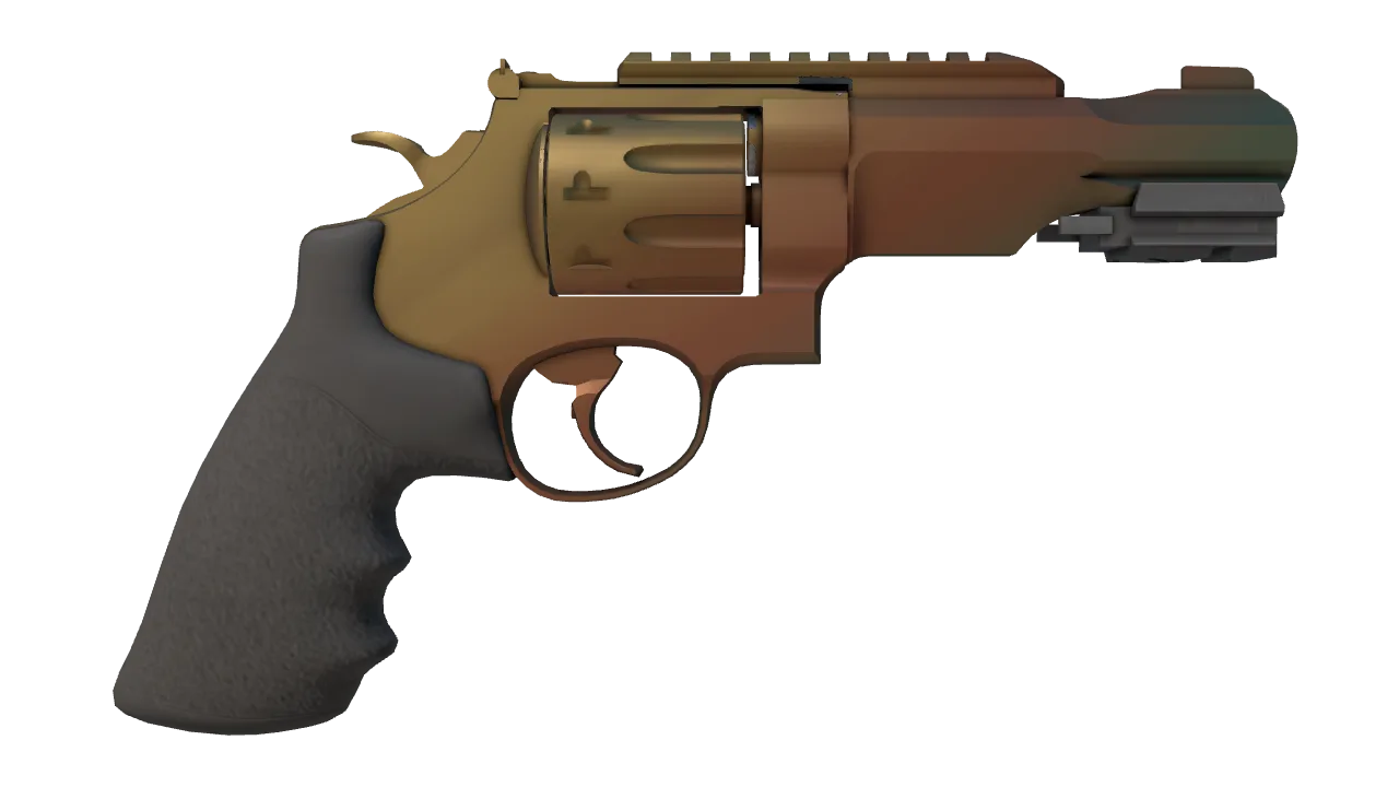 R8 Revolver | Amber Fade seed #636, back