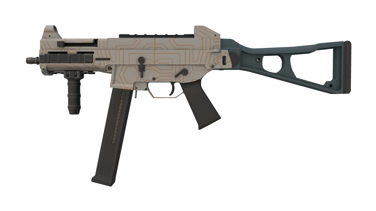 UMP-45 | Labyrinth (Factory New) — Dust II light, front
