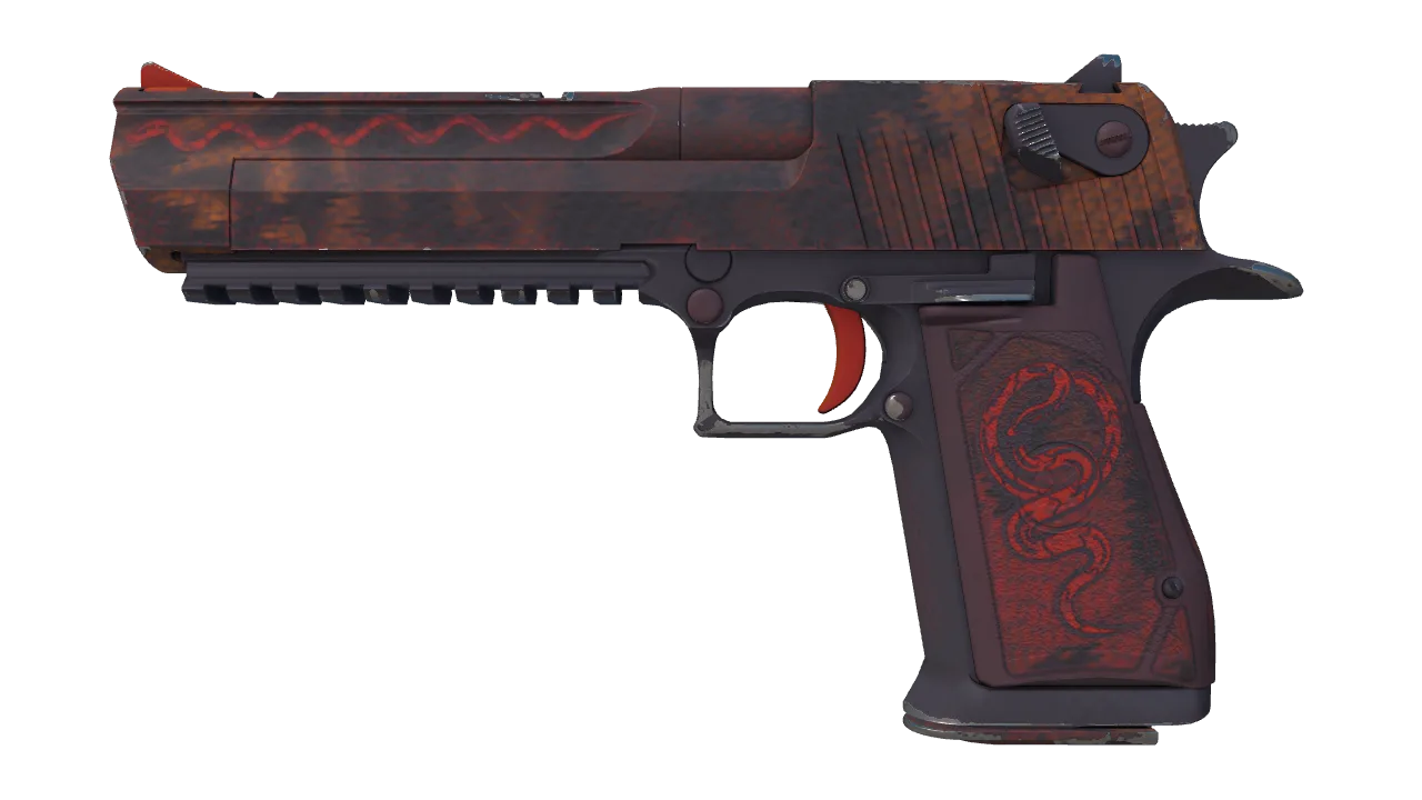 Desert Eagle | Serpent Strike (Minimal Wear) — Dust II light, front