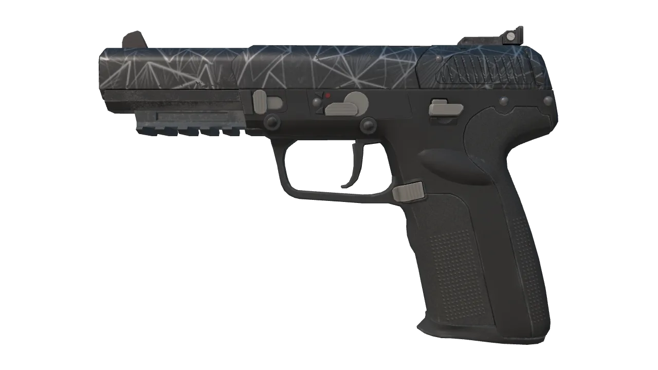 Five-SeveN | Silver Quartz (Minimal Wear) — Dust II light, front