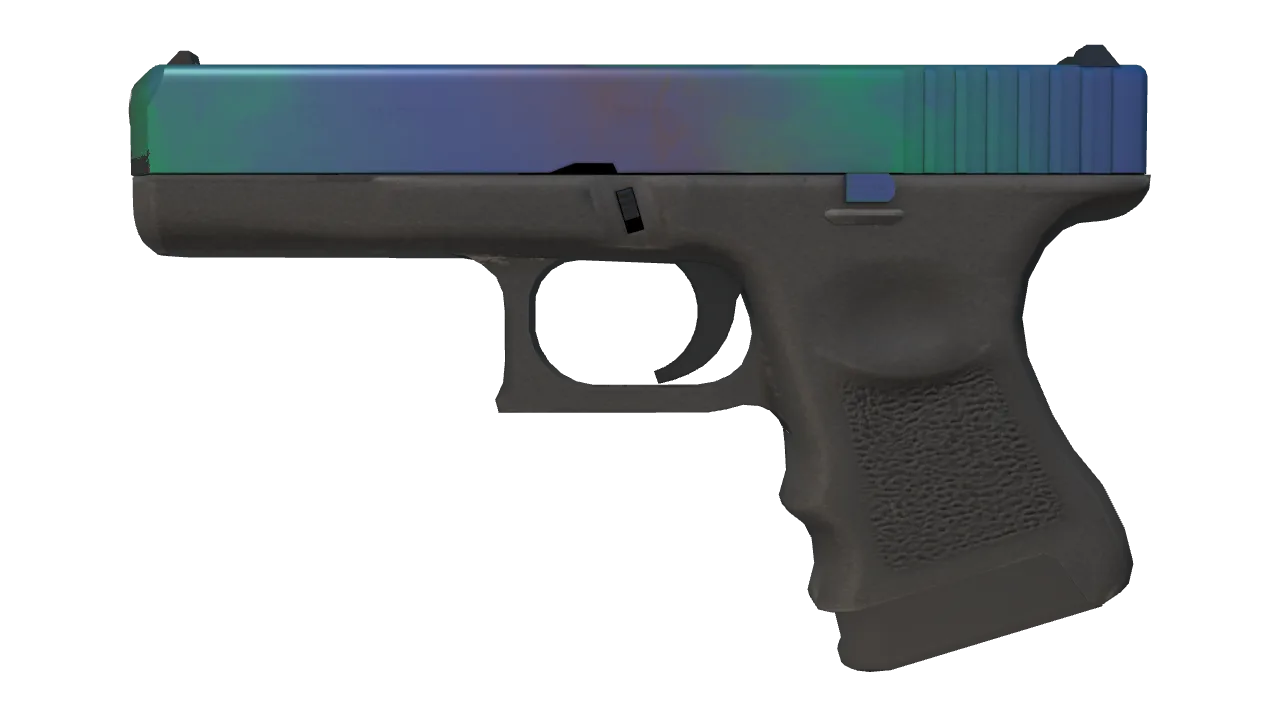 Glock-18 | Gamma Doppler (Phase 1) (Factory New) — Dust II light, front