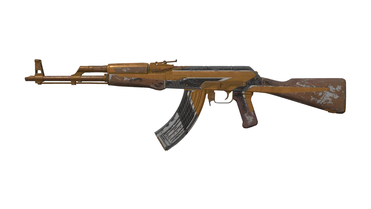 AK-47 | The Oligarch (Battle-Scarred) — Dust II light, front