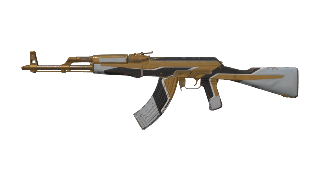 AK-47 | The Oligarch (Field-Tested) — Dust II light, front