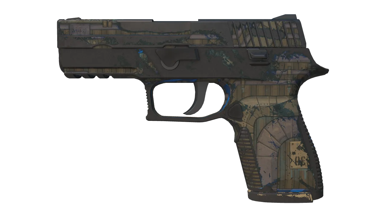 P250 | Exchanger (Battle-Scarred) — Dust II light, front