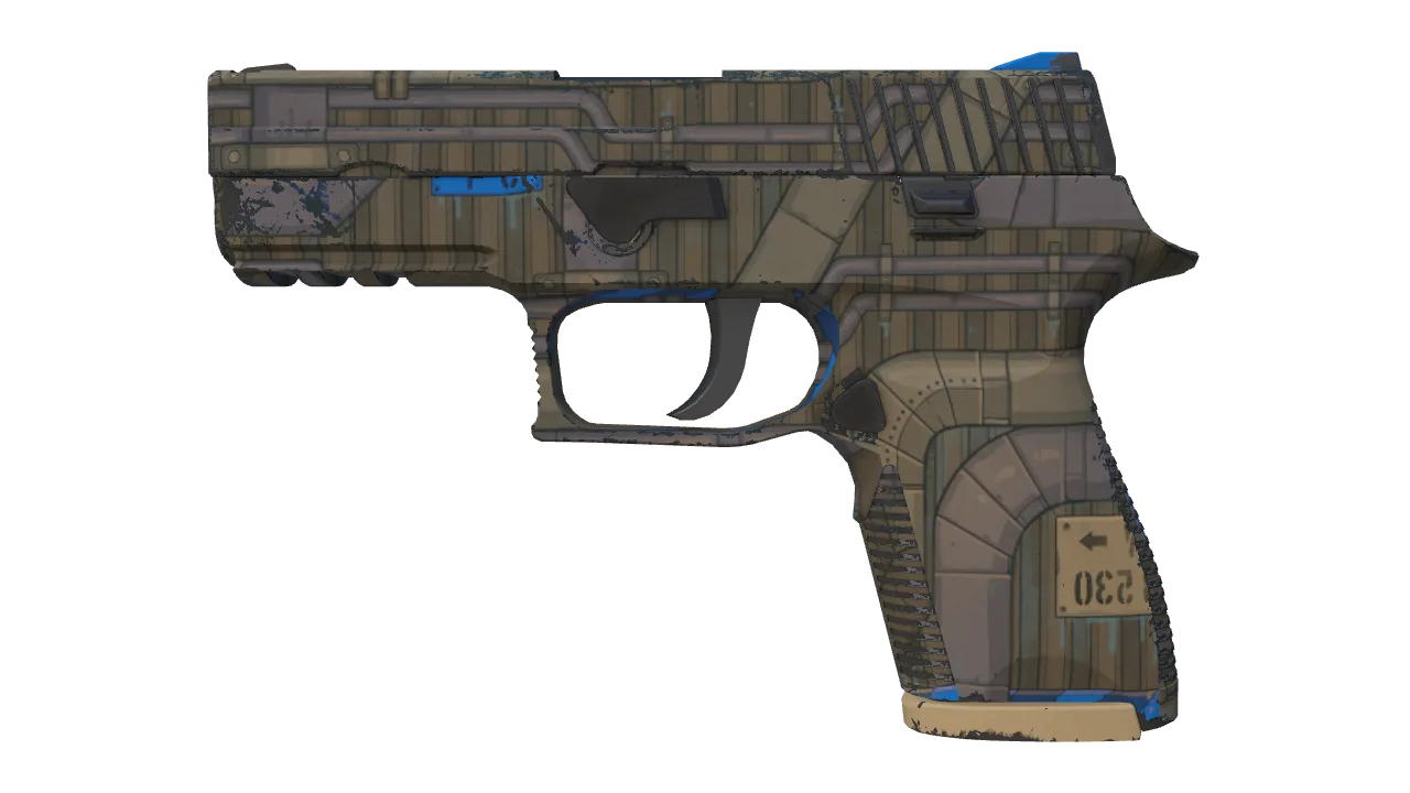 P250 | Exchanger (Minimal Wear) — Dust II light, front