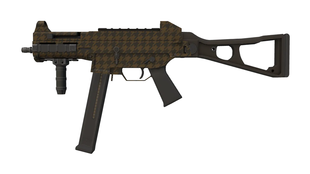 UMP-45 | Houndstooth (Factory New) — Dust II light, front