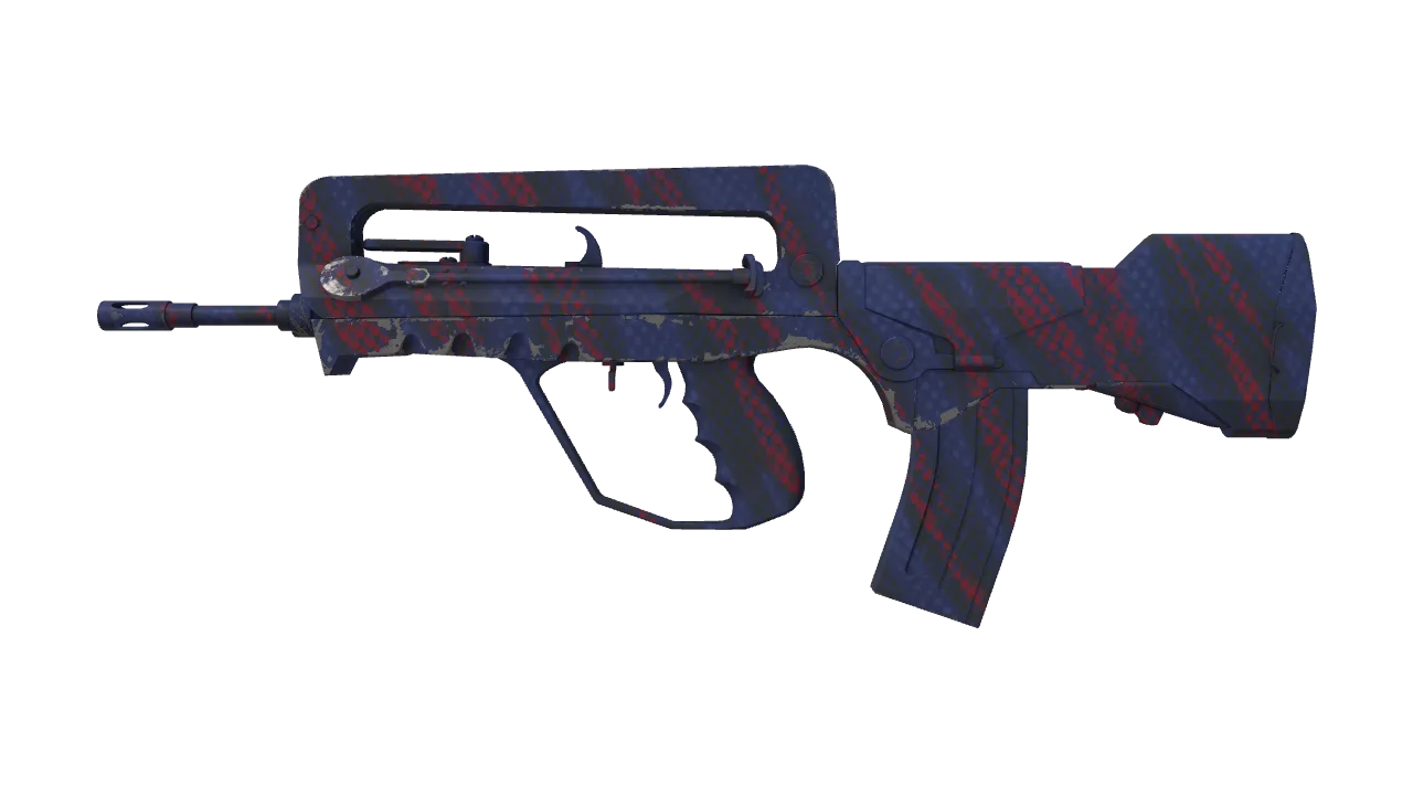 FAMAS | Teardown (Factory New) — Dust II light, front