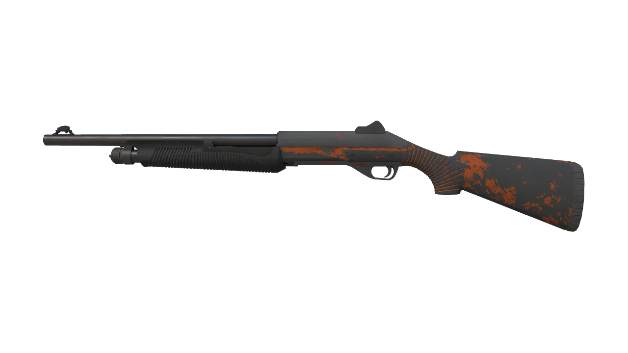 Nova | Blaze Orange (Battle-Scarred) — Dust II light, front