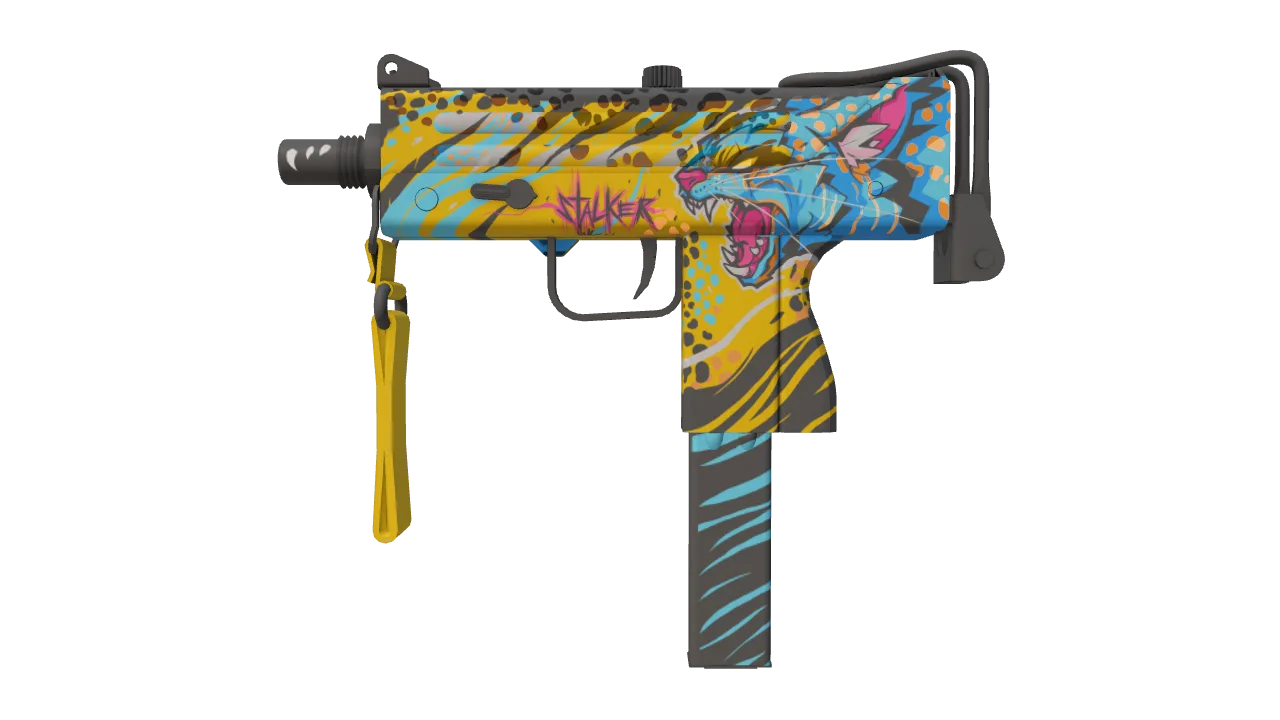 StatTrak™ MAC-10 | Stalker (Factory New) — Dust II light, front