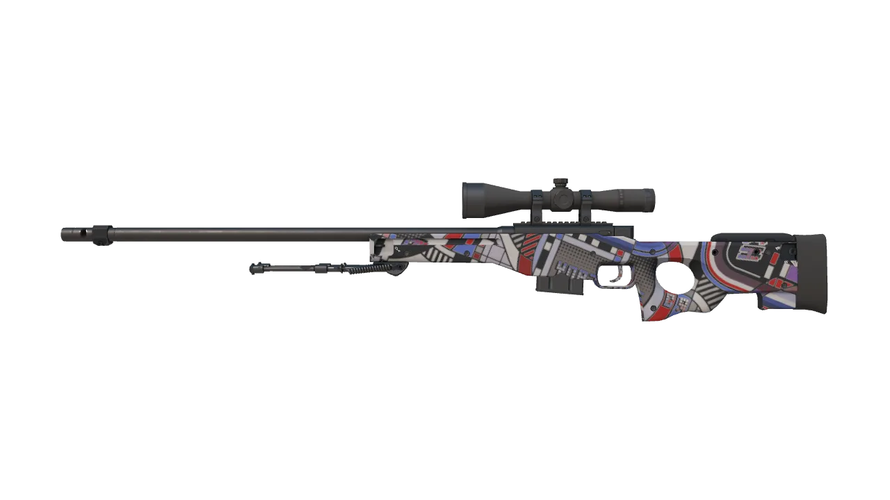 AWP | POP AWP (Factory New) — Dust II light, front