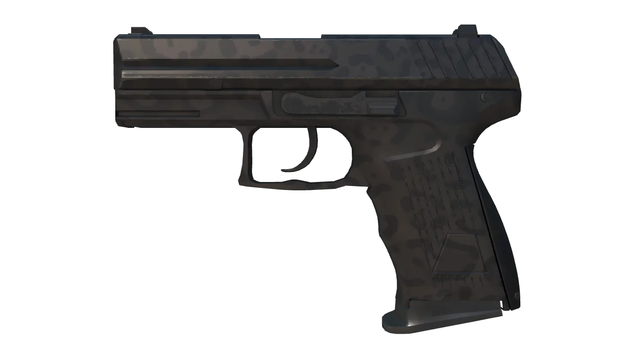 P2000 | Panther Camo (Factory New) — Dust II light, front