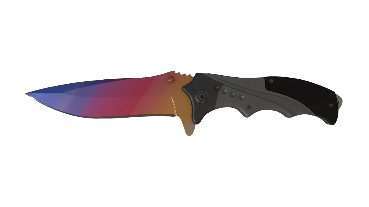 Nomad Knife | Fade seed #107, front