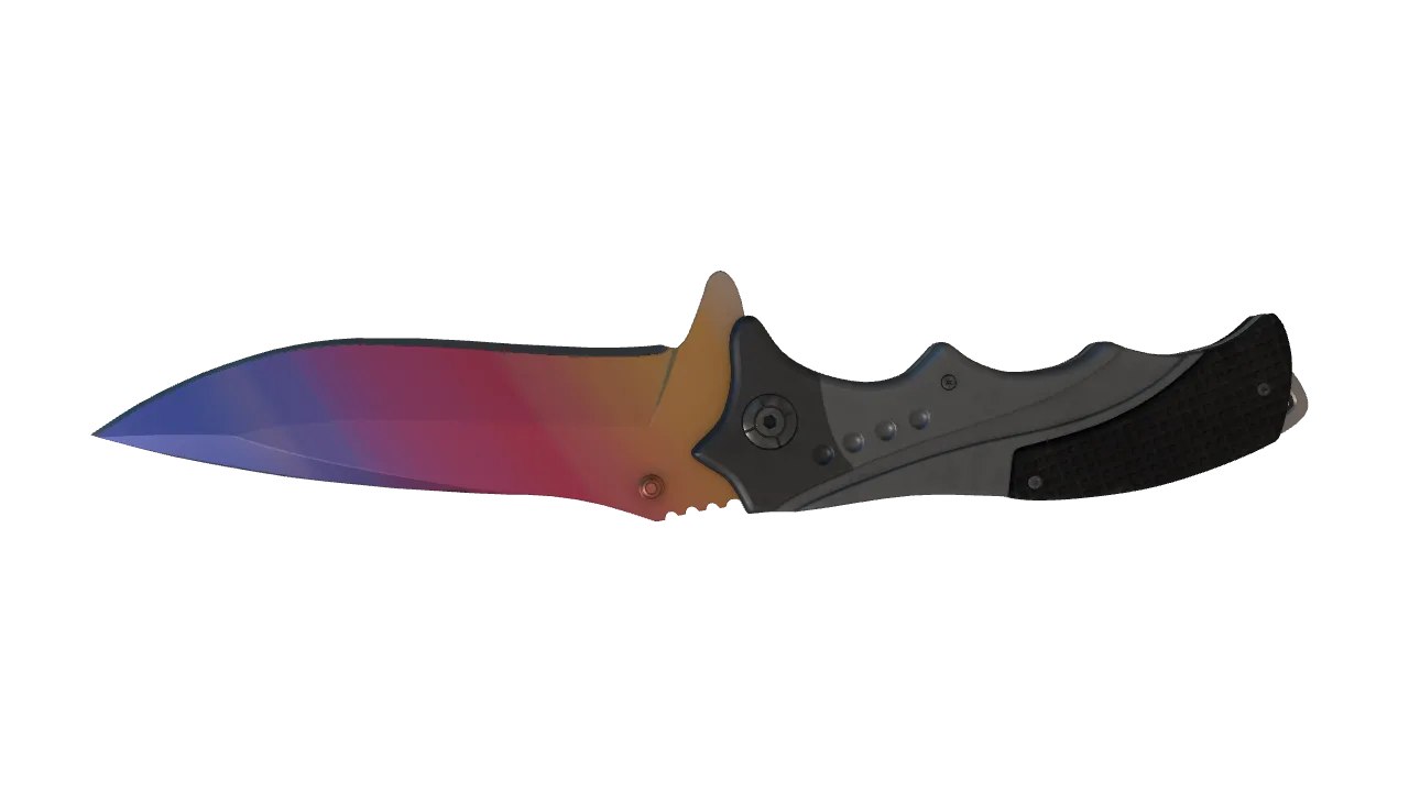 Nomad Knife | Fade seed #396, back