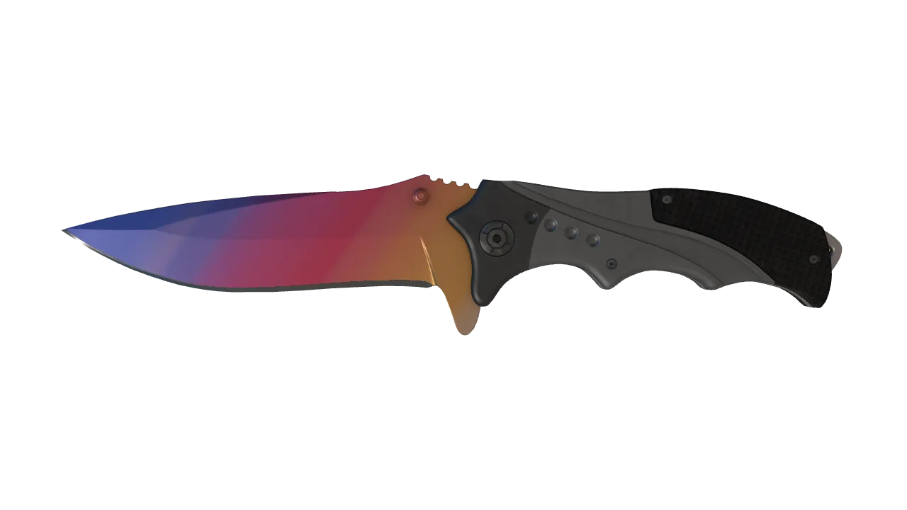 Nomad Knife | Fade seed #468, front