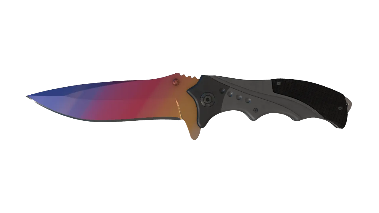 Nomad Knife | Fade seed #520, front