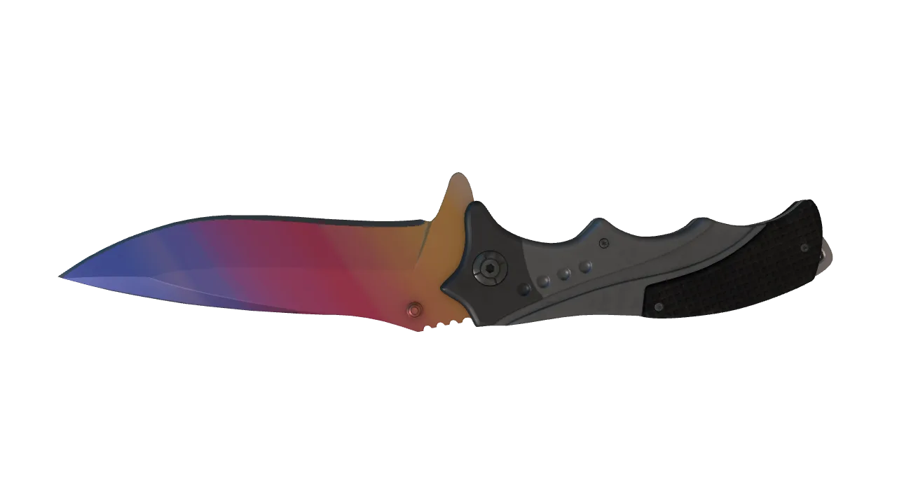 Nomad Knife | Fade seed #636, back