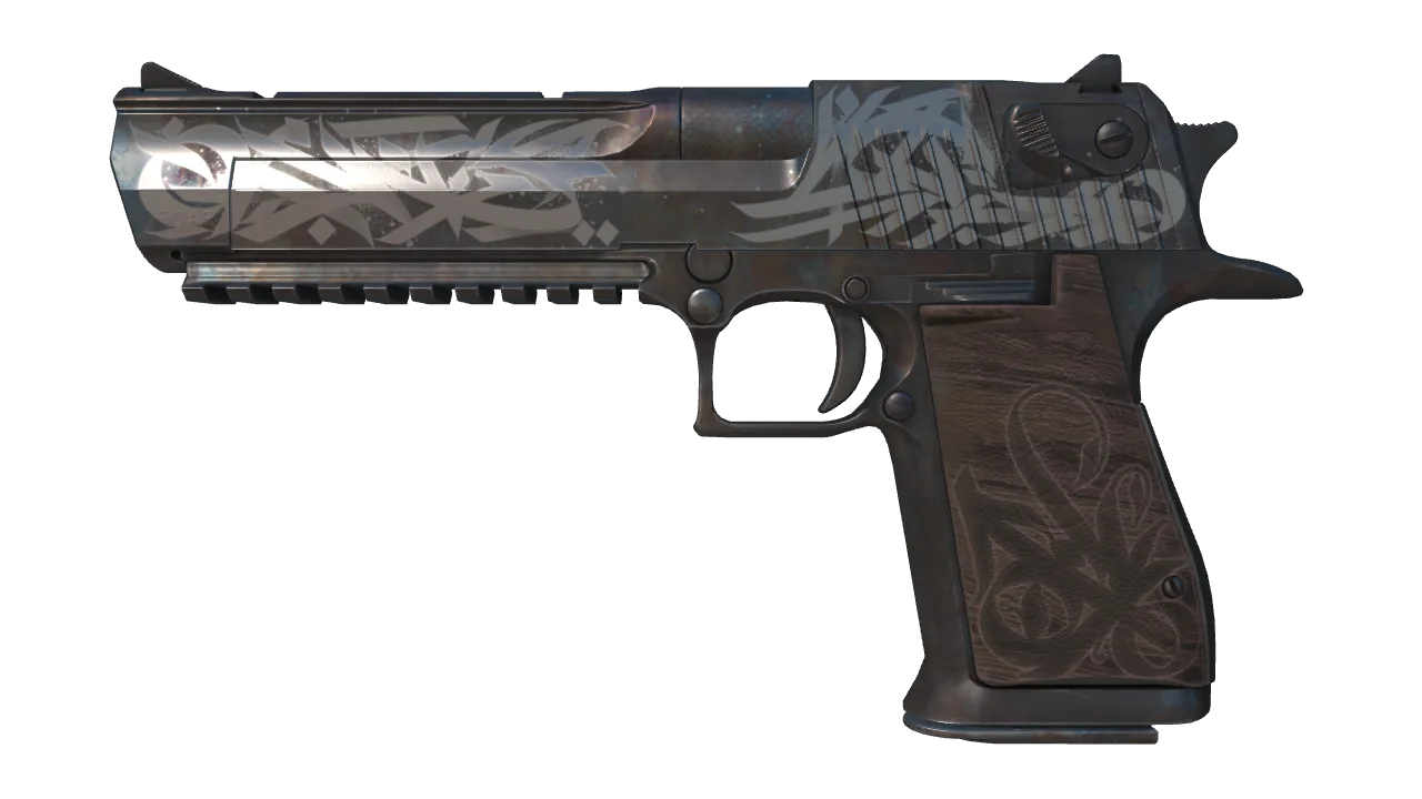 Desert Eagle | Calligraffiti (Factory New) — Dust II light, front