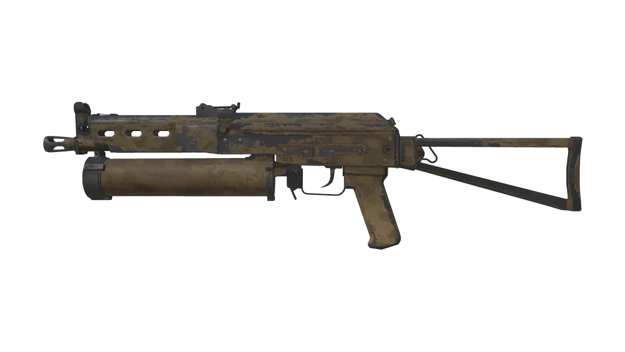 PP-Bizon | Sand Dashed (Well-Worn) — Dust II light, front