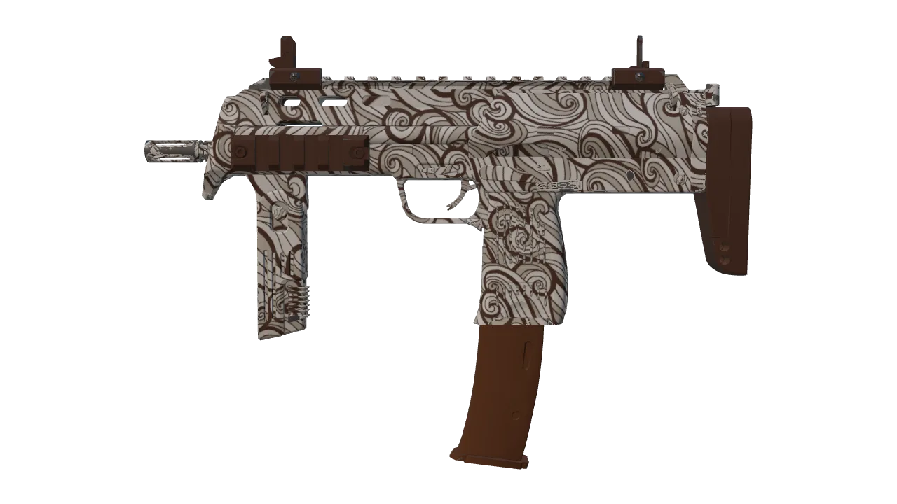 MP7 | Gunsmoke (Factory New) — Dust II light, front